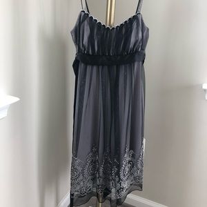 Black lace formal dress